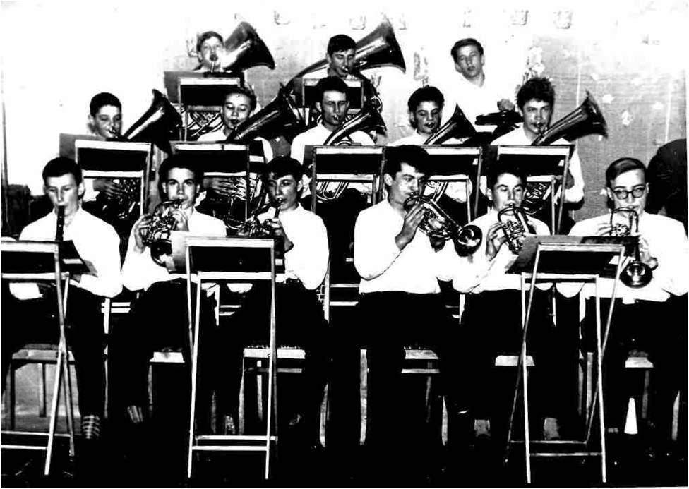 с. Воеводское - Духовой оркестр под руководством Аксенова Виктора Яковлевича, 1964 год